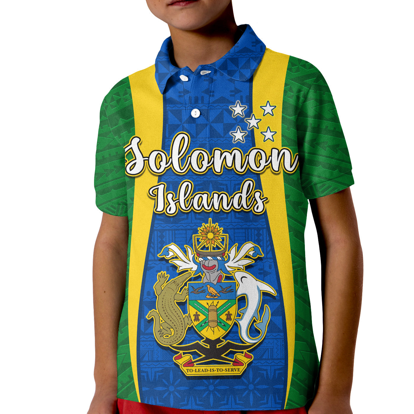 Solomon Islands Day Polo Shirt KID 44 Years Independence Anniversary LT13 Kid Green - Polynesian Pride