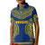 Niue Polo Shirt KID Hiapo Mix Polynesian Happy Constitution Day LT14 Kid Blue - Polynesian Pride