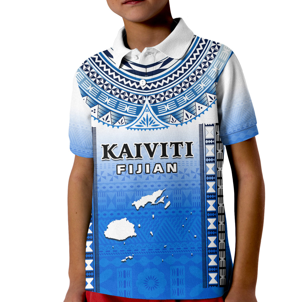 Custom Text and Number Fiji Polo Shirt Kaiviti Fijian Special Tapa Pattern LT14 - Polynesian Pride
