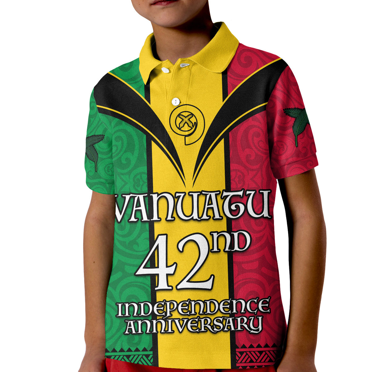 (Custom Text and Number) Vanuatu 1980 Polo Shirt Vanuatuan Independence Day LT13 - Polynesian Pride