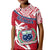 Samoa Polo Shirt Samoan Coat Of Arms With Coconut Red Style LT14 Kid Red - Polynesian Pride