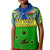 Malampa Province Polo Shirt KID Vanuatu Pig Tusk Polynesian Flag Style LT14 Kid Green - Polynesian Pride