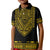 Custom Polynesian Polo Shirt Dashiki With Polynesian Tattoo Royal Golden Version LT14 - Polynesian Pride