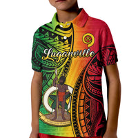 Vanuatu Polo Shirt KID Luganville Polynesian Reggae Coat Of Arms LT14 Kid Reggae - Polynesian Pride