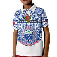 Samoa Rugby Polo Shirt Manu Samoa 7s Ginger White Polynesian LT14 - Polynesian Pride