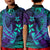 Custom Polynesian Polo Shirt Purple Paradise Hawaiian Tribal Hammerhead Shark LT14 Kid Purple - Polynesian Pride