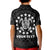 Custom Islands Polo Shirt Circle Pattern Mix Sea Turtle Black Version LT14 - Polynesian Pride