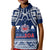 (Custom Personalise Text and Number) Samoa Rugby Polo Shirt KID Toa Samoa Pacific Sporty LT14 Kid Blue - Polynesian Pride