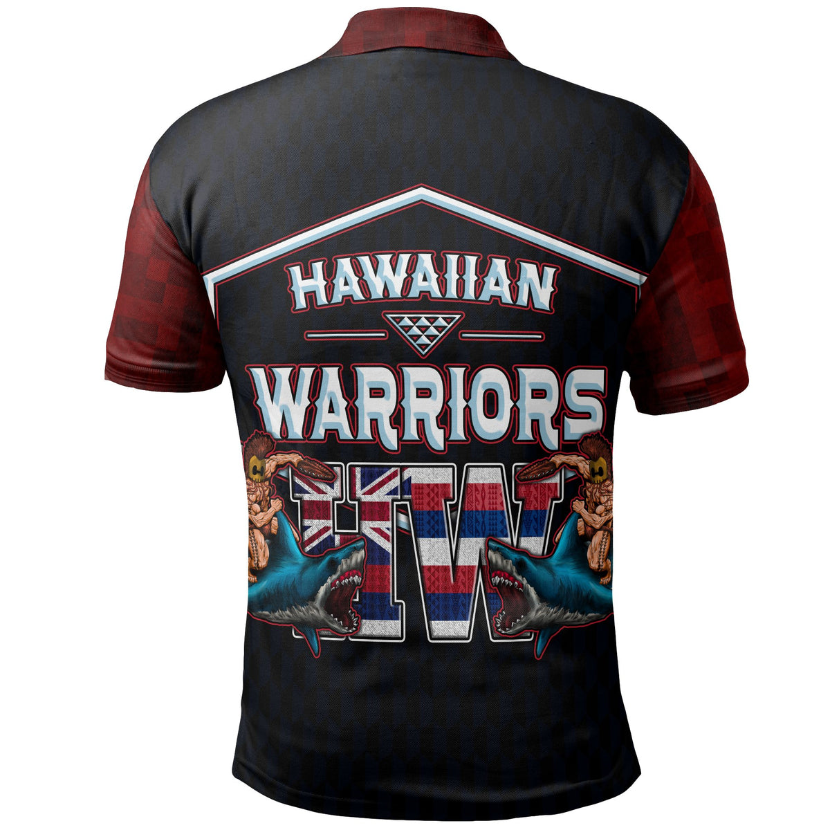 Polynesian Hawaii Polo Shirt Shark Warrior - Polynesian Pride