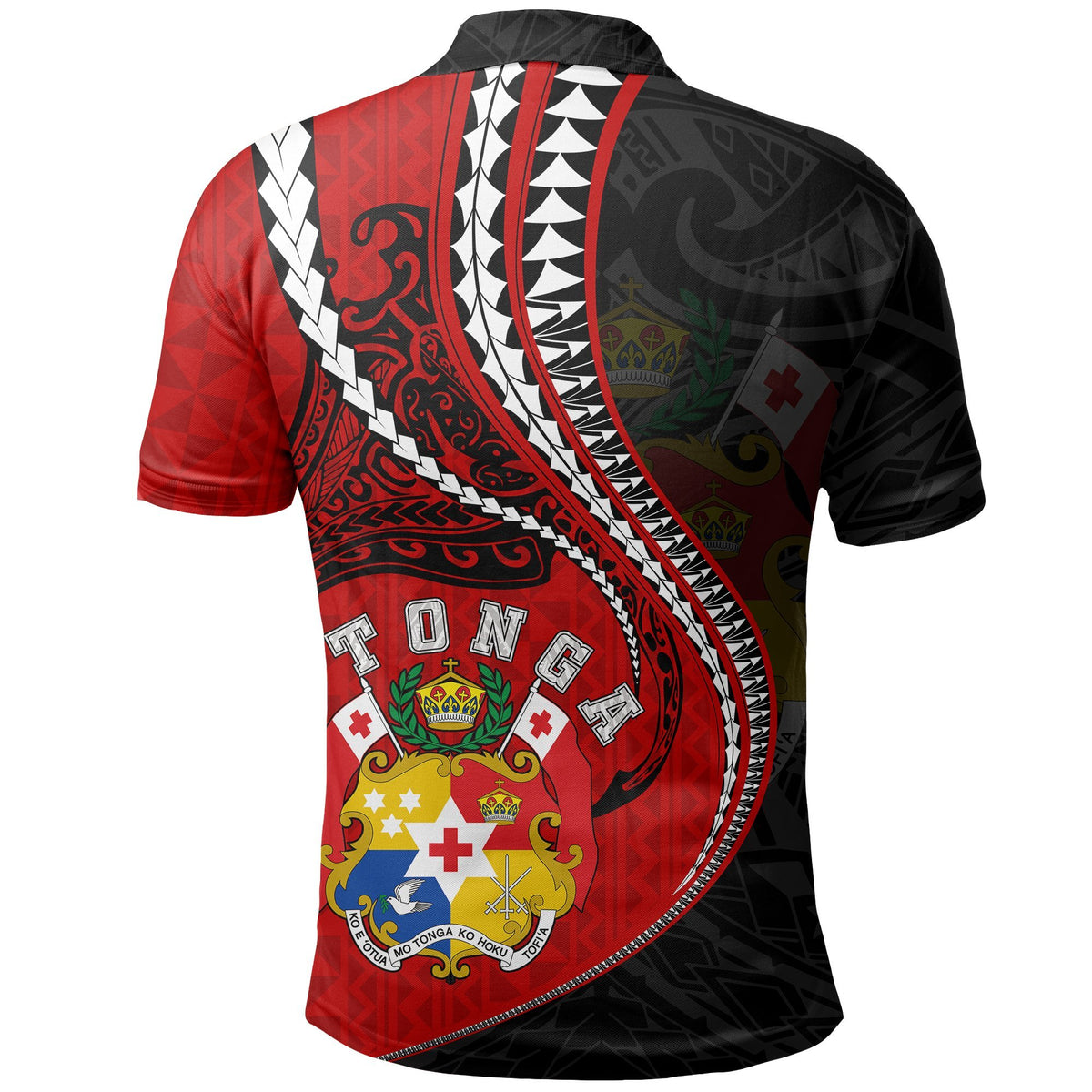 Tonga Polo Kanaloa Tatau Gen To (Black) - Polynesian Pride