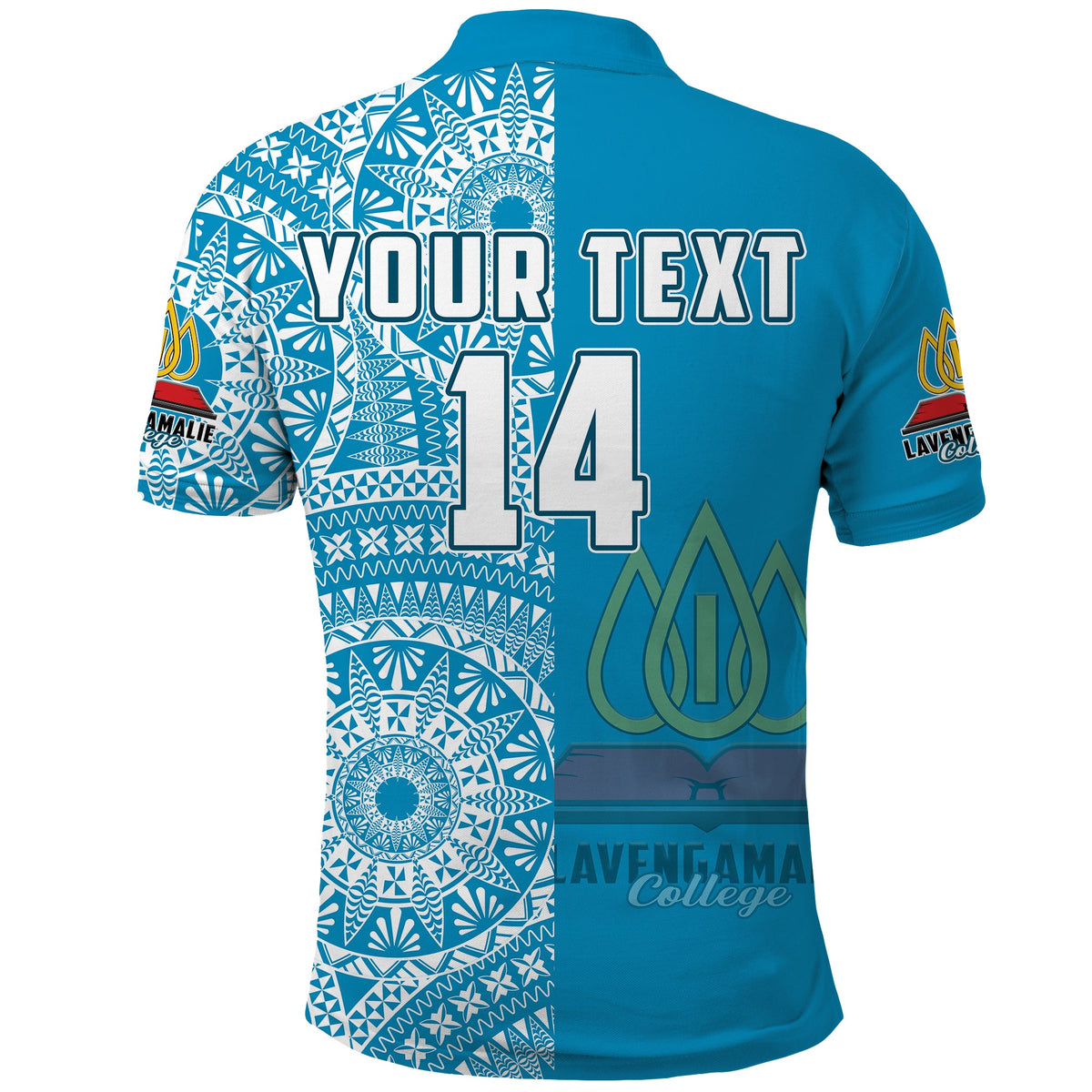 Custom Lavengamalie Tonga College Polo Shirt Class Of Year Tongan Ngatu Pattern LT14 - Polynesian Pride
