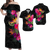Polynesia Polynesian Hibiscus Tribal Matching Dress and Hawaiian Shirt LT12 Black - Polynesian Pride