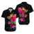 Polynesia Polynesian Hibiscus Tribal Matching Dress and Hawaiian Shirt LT12 No Dress Black - Polynesian Pride