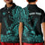 (Custom Personalised) Hawaii Polynesian Polo Shirt KID Ukulele Turquoise LT13 Unisex Turquoise - Polynesian Pride