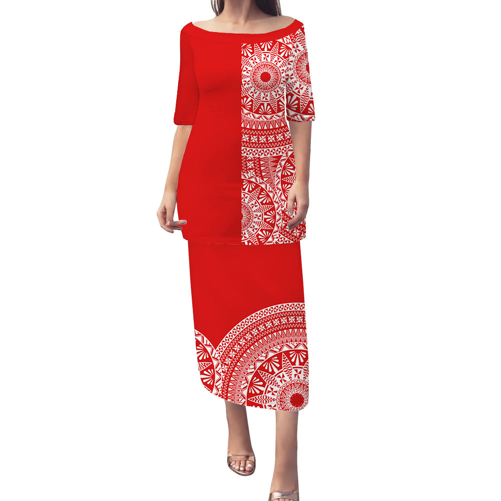 Tonga Puletaha Dress Tongan Ngatu Pattern