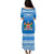 Bula Fiji Puletasi Dress Blue Tapa Pattern LT13 - Polynesian Pride