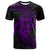 Polynesian Hawaii Custom T Shirt Purple Spiral Pattern Hibiscus Unisex PURPLE - Polynesian Pride