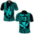 (Custom Text and Number) Hawaii Day Kakau Polo Shirt Proud To Be Hawaiian Turquoise King Kamehameha and Kanaka Maoli LT13 Turquoise - Polynesian Pride