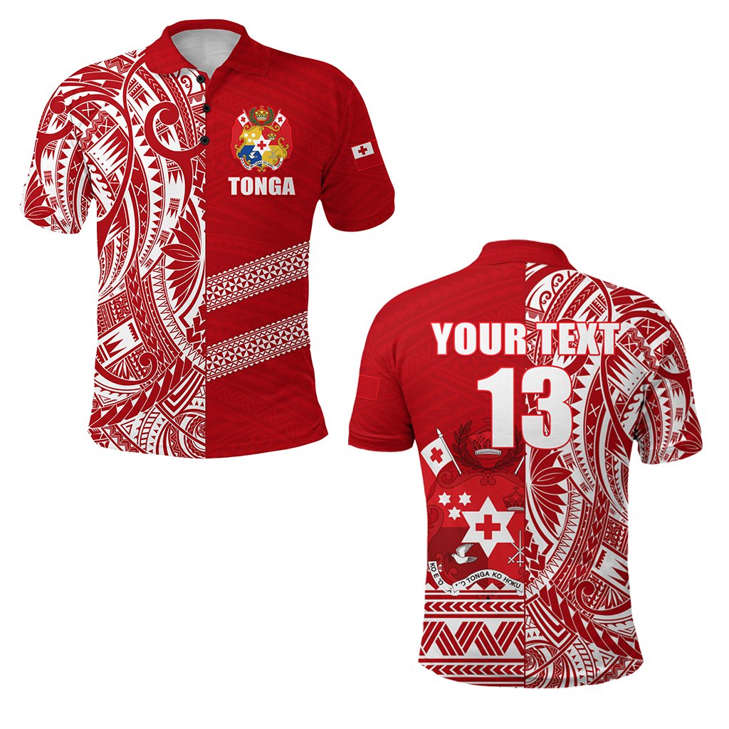 Custom Tonga Rugby Polo Shirt Rustic Unisex Red - Polynesian Pride
