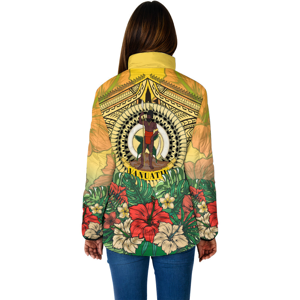 Vanuatu Polynesian Hibiscus Padded Jackets LT10 - Polynesian Pride