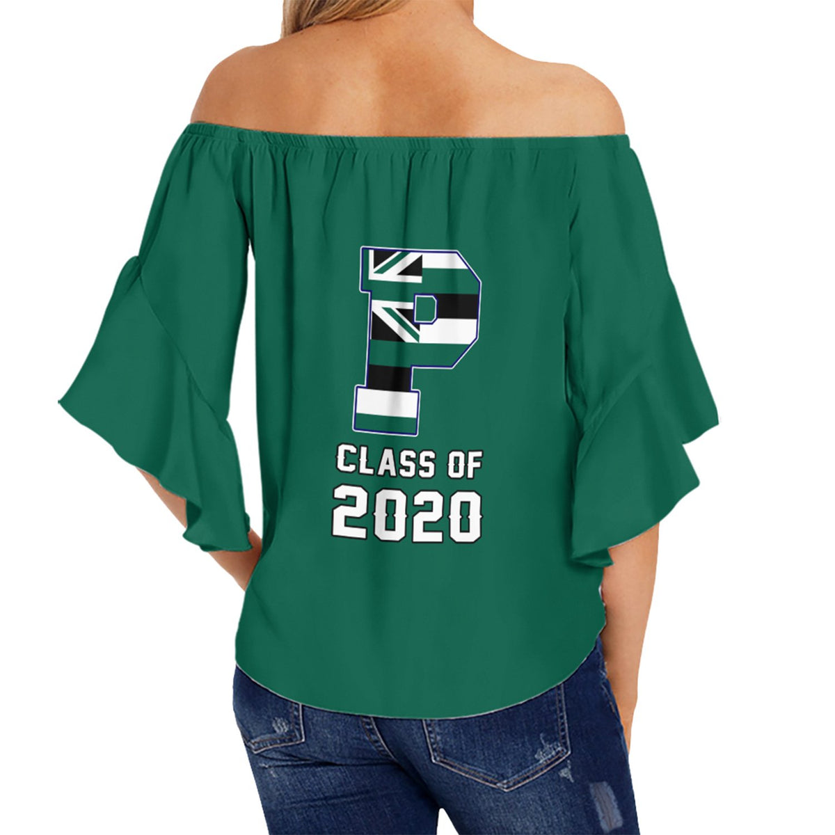 (Personalised) Hawaii - Pahoa High Custom Your Class Off Shoulder Waist Wrap Top AH - Polynesian Pride