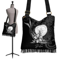 Palau Boho Handbag - Fish With Plumeria Flowers Style - Polynesian Pride