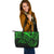 Palau Leather Tote - Green Color Cross Style - Polynesian Pride