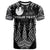 Palau Custom Personalized T Shirt Micronesian Teeth Shark Style White Unisex Black - Polynesian Pride