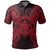 Palau Polo Shirt Palau Seal Map Polynesian Tattoo Red Unisex Red - Polynesian Pride