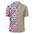 Palm Foliage On Striped Zigzag Lauhala Moiety Hawaiian Shirt - Polynesian Pride