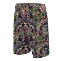Palm Leaves, Tropical Flowers Board Shorts - Polynesian Pride