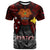 Papua New Guinea T Shirt Custom PNG Map Polynesian Flag Color Style T Shirt Black - Polynesian Pride