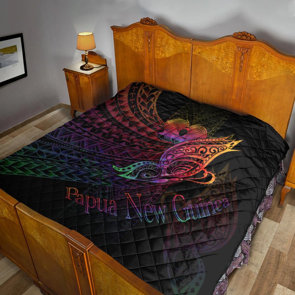 Papua New Guinea Premium Quilt - Butterfly Polynesian Style - Polynesian Pride