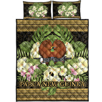 Papua New Guinea Quilt Bed Set - Polynesian Gold Patterns Collection - Polynesian Pride