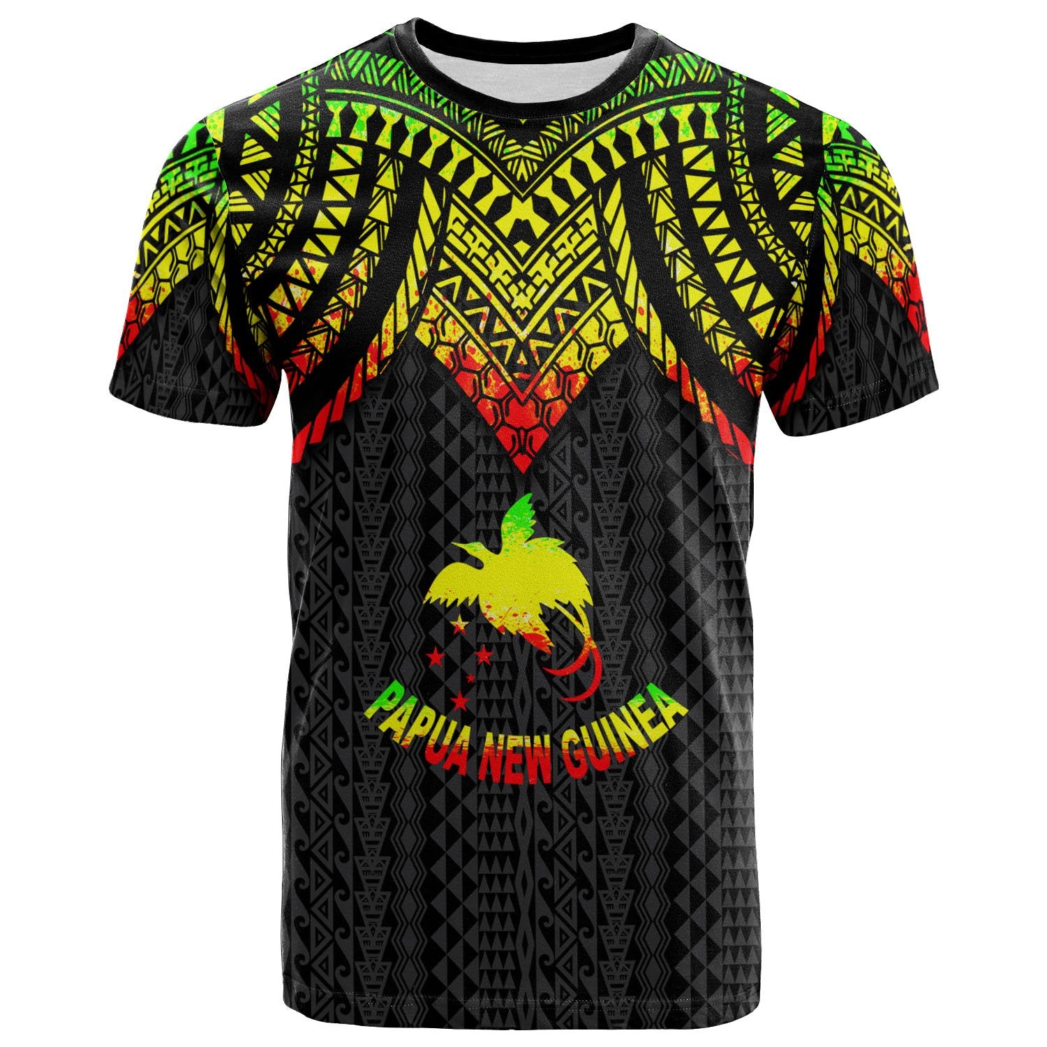 Papua New Guinea T Shirt Polynesian Armor Style Reagge Unisex Reagge - Polynesian Pride