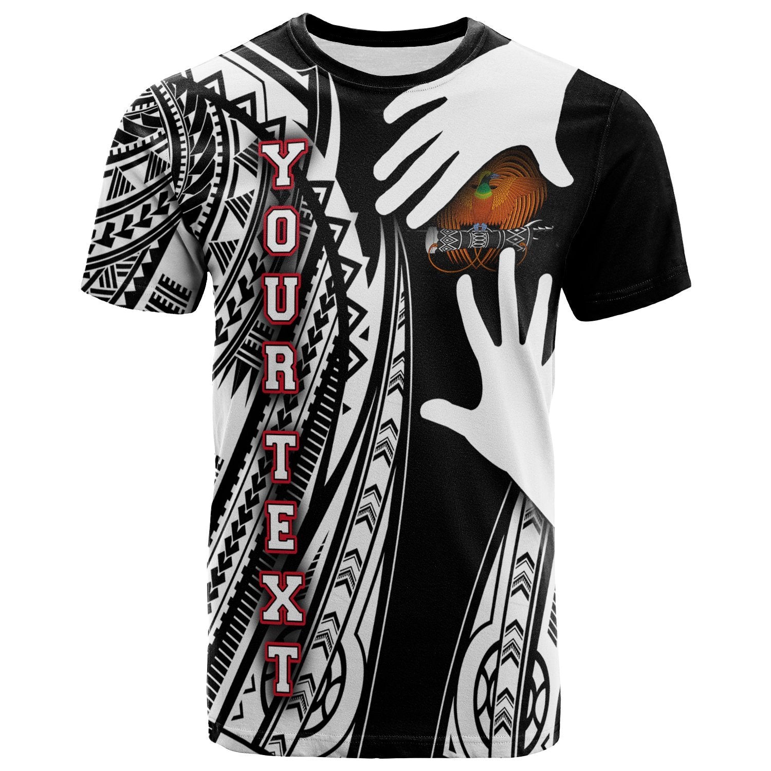 Papua New Guinea Custom Personalized T Shirt Touch My Heart Unisex Black - Polynesian Pride