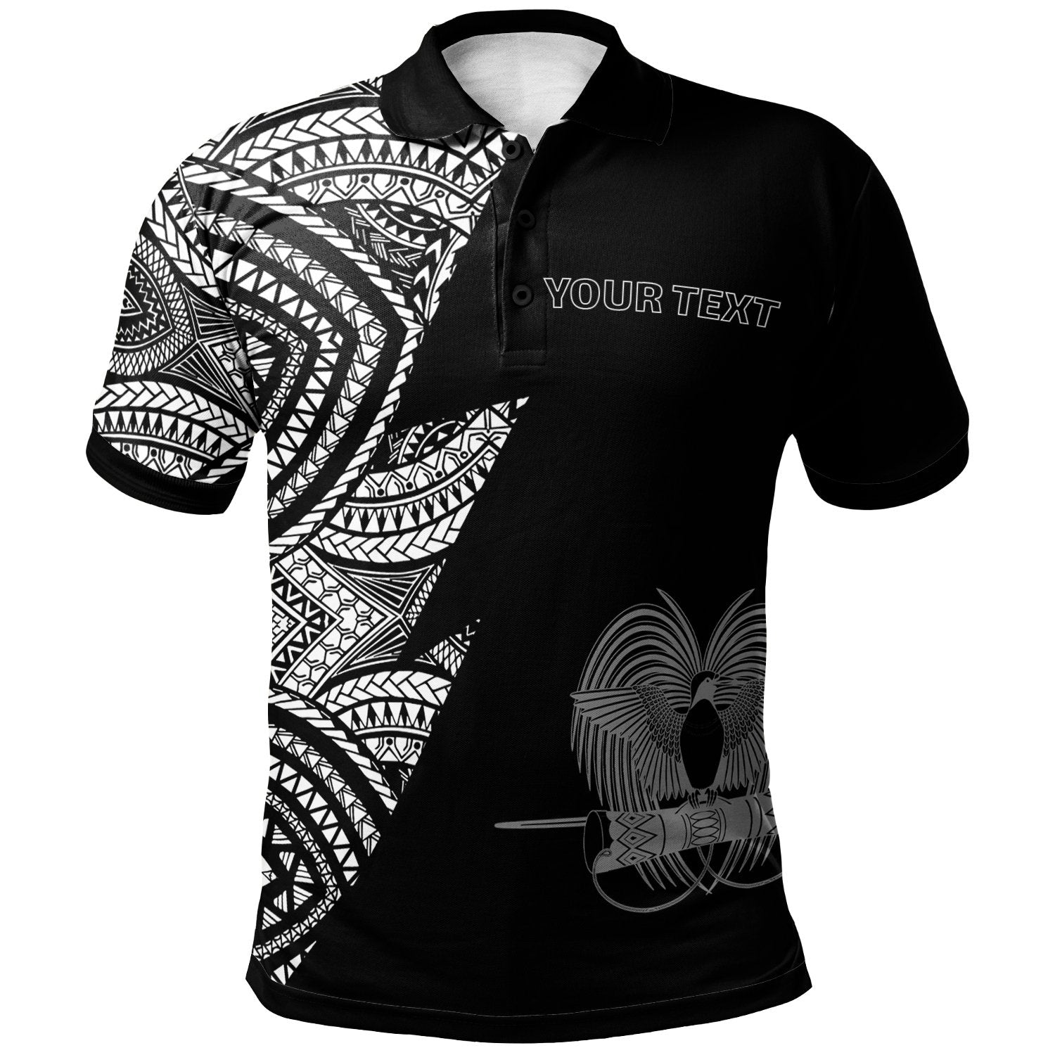 Papua New Guinea Custom Polo Shirt Flash Style White Unisex White - Polynesian Pride