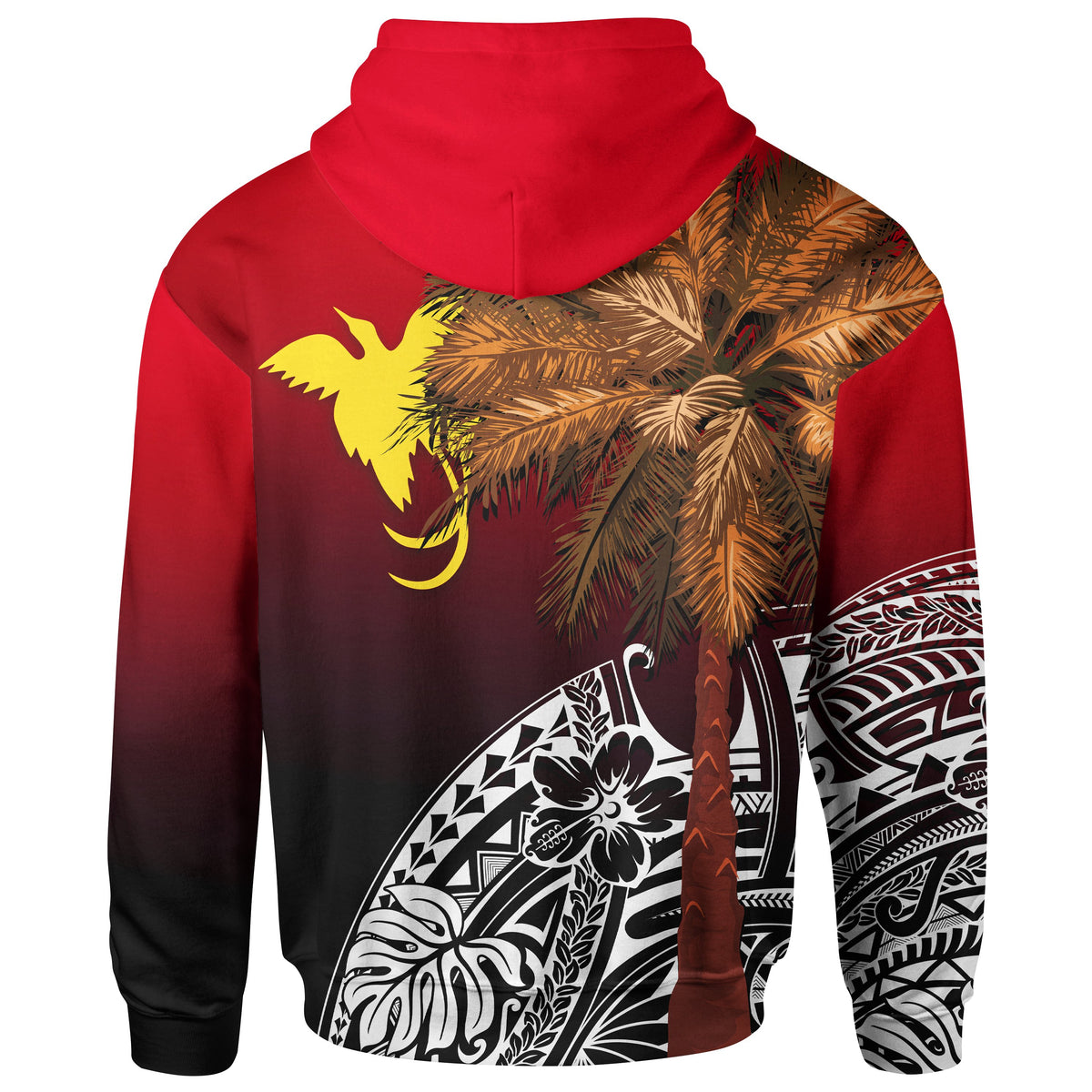 Papua New Guinea Hoodie Polynesian Palm Tree - Polynesian Pride