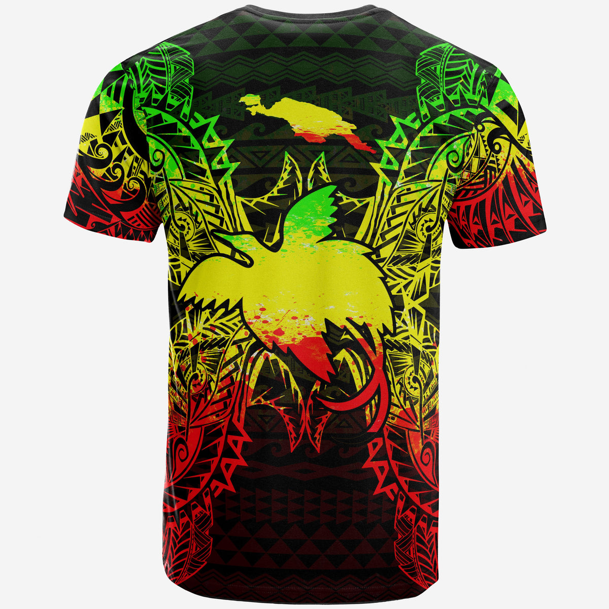 Papua New Giunea All T Shirt Papua New Giunea Flag Map Polynesian Tattoo Reggae - Polynesian Pride