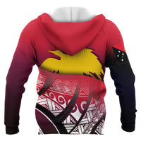 Papua New Guinea Flag Hoodie Polynesian Pattern - Polynesian Pride