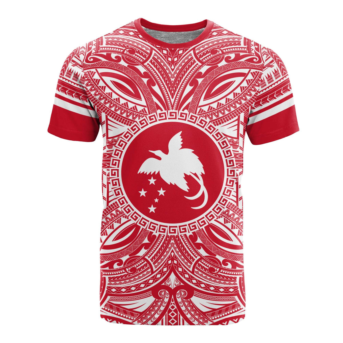 Papua New Guinea All T Shirt Papua New Guinea Flag Polynesian Flag Color Unisex Red - Polynesian Pride