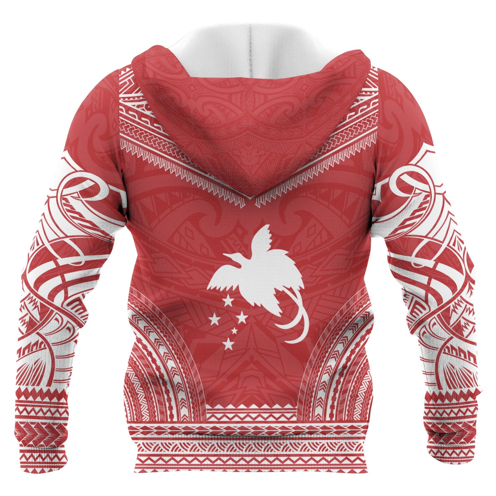 Papua New Guinea Polynesian Chief Custom Zip up Hoodie Flag Version Unisex Blue - Polynesian Pride