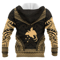 Papua New Guinea Polynesian Chief Custom Hoodie Gold Version Unisex Gold - Polynesian Pride