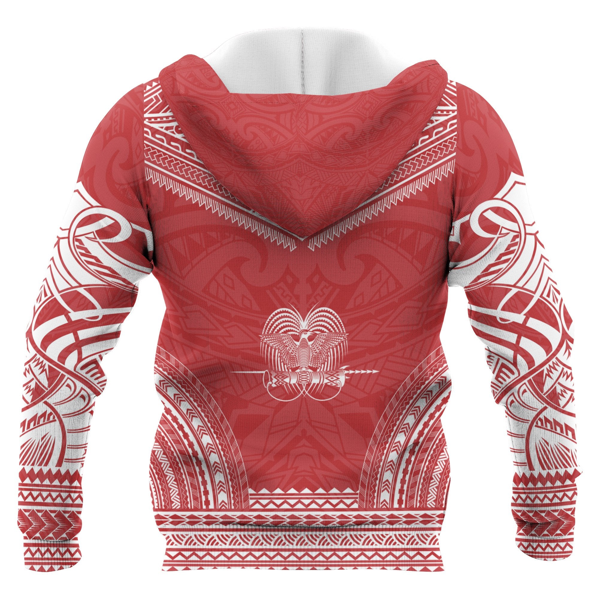 Papua New Guinea Polynesian Chief Custom Zip up Hoodie Flag Version Unisex Blue - Polynesian Pride