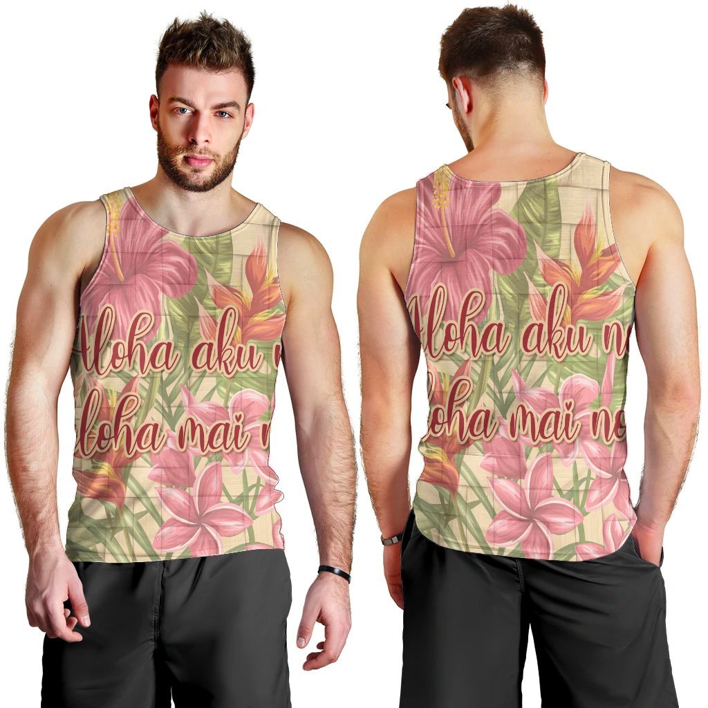 Hawaii Tropical Hibiscus Plumeria Tank Top - AH - Polynesian Pride