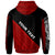 Philippines Custom Hoodie Diagonal Pattern Red - Polynesian Pride