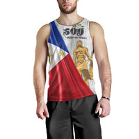 Philippines Men's Tank Top - 500th Victory And Humanity Style Flag - Polynesian Pride
