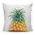 Pineapple Dottie Pillow Covers One Size Zippered Pillow Case 18"x18"(Twin Sides) Black - Polynesian Pride