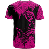 Hawaii Polynesian Warrior Ikaika T Shirt Benjamin Style Pink - Polynesian Pride
