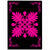 Hawaiian Quilt Maui Plant And Hibiscus Pattern Area Rug - Pink Black - AH Pink - Polynesian Pride